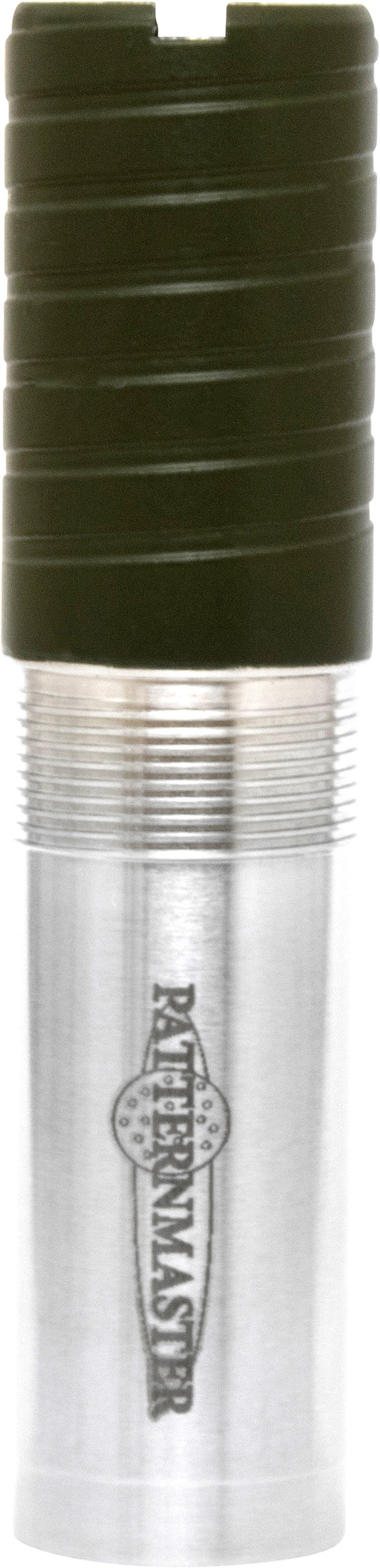 Patternmaster 12ga Benelli/Beretta Mobil Anaconda Striker 0.670 choke tube with black and silver finish.