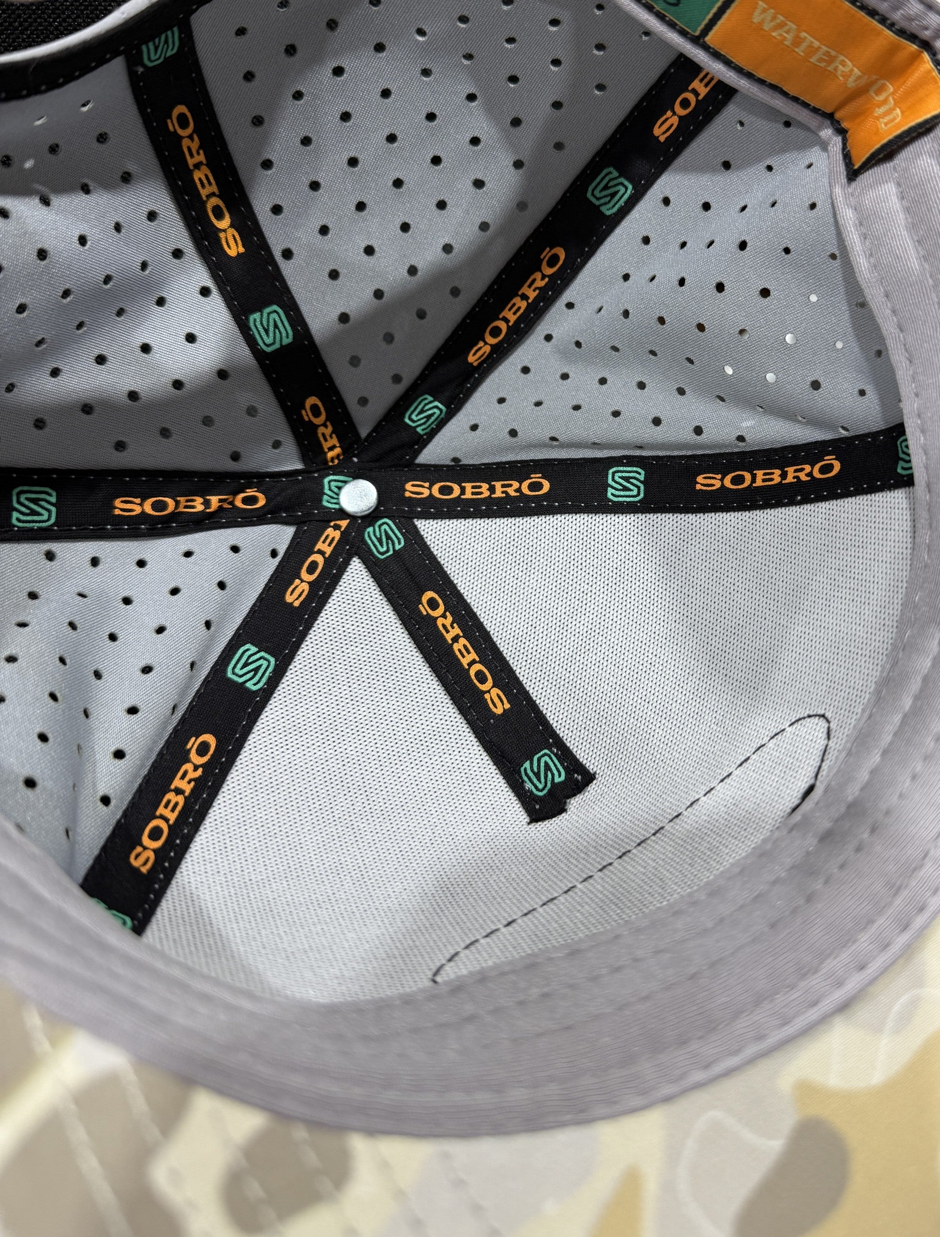 Patternmaster Sobro Grey/Camo Leather Patch Hat (8110)